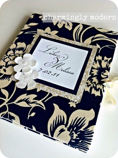 seasons change boutique handmade guest book