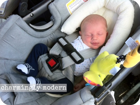 baby in Orbit G2 car seat