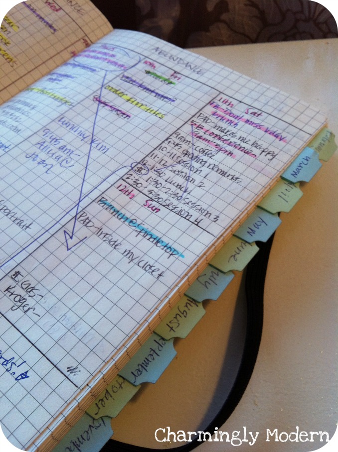 moleskin notebook planner weekly page