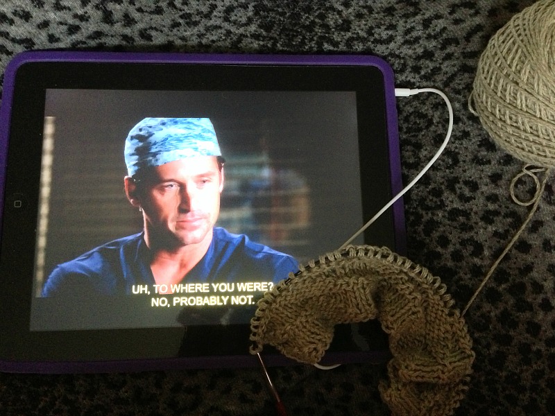 grey's anatomy and knitting