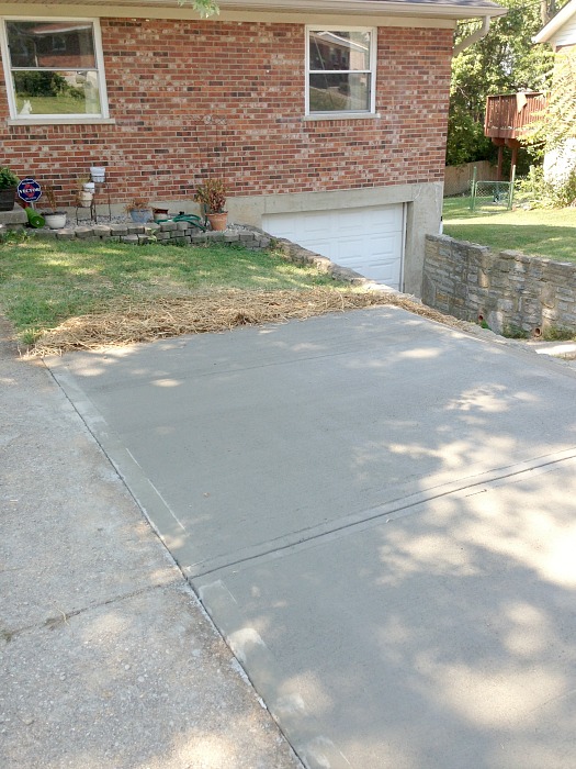 finished driveway