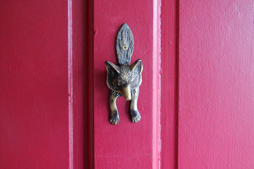 fox door knocker