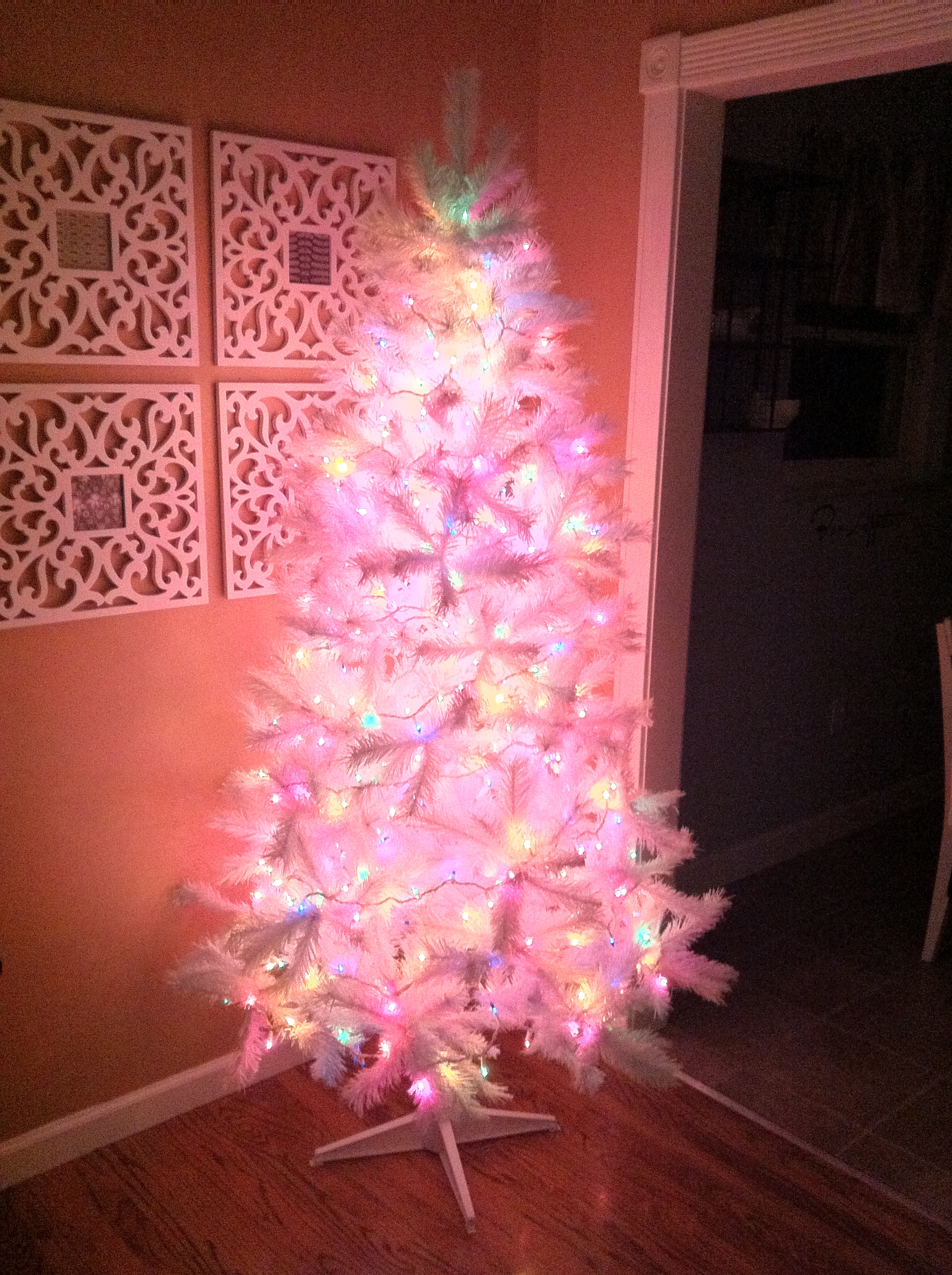 white christmas tree