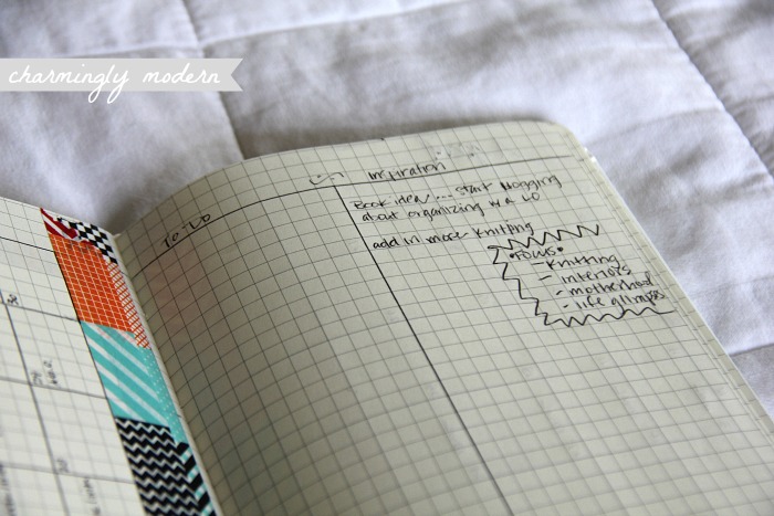 blog planner page moleskine notebook