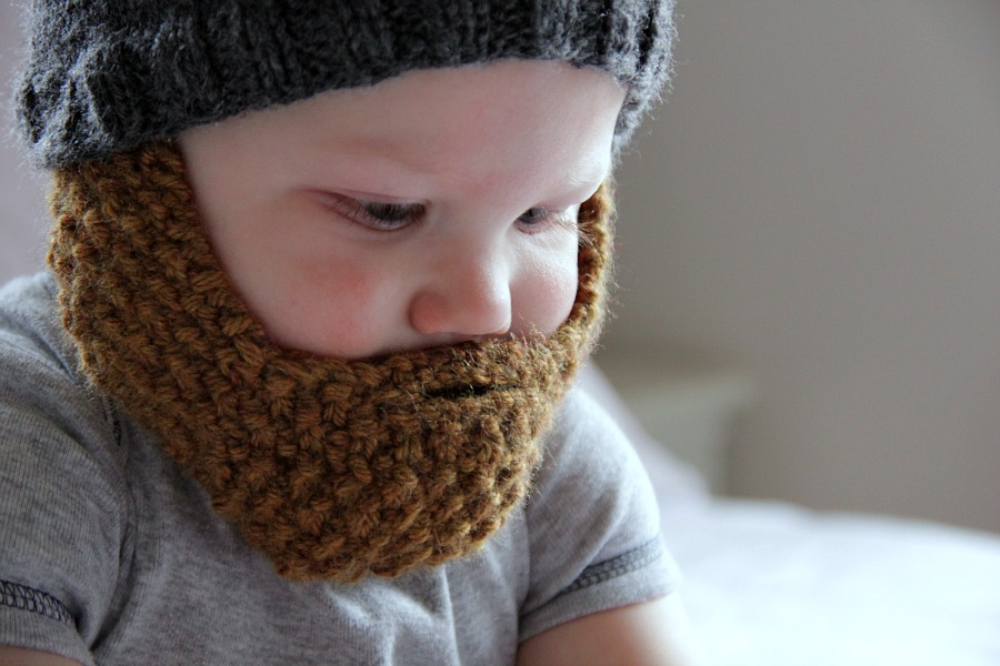 Baby beanie hot sale with beard