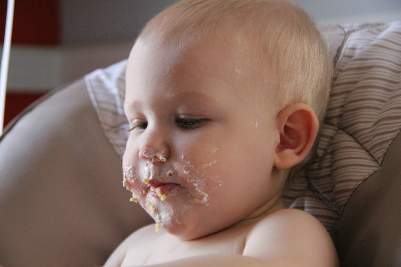 Ezra and his birthday cake