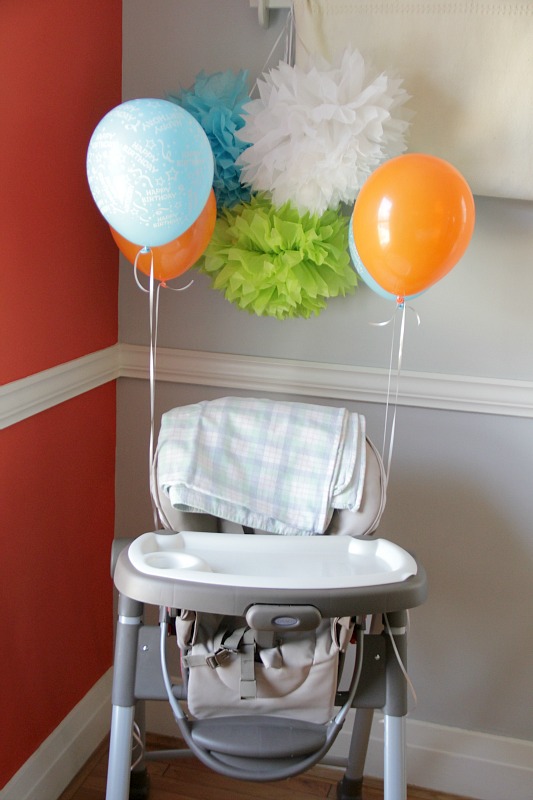 high chair 1st birthday party