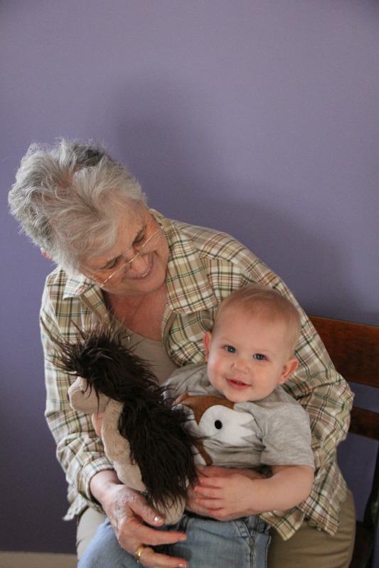 Ezra and great-grandma