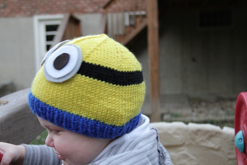 knit minion hat