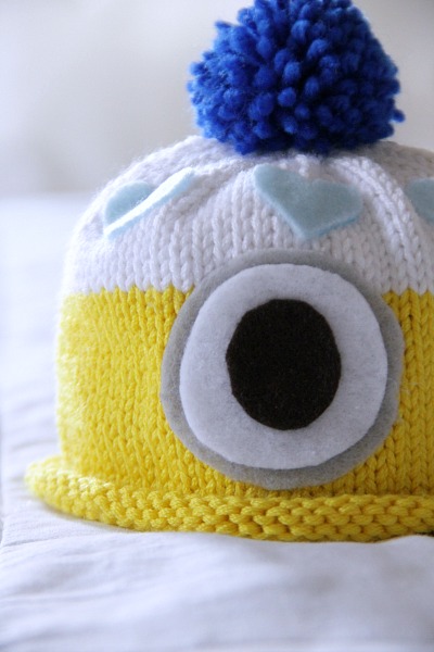 knit minion hat