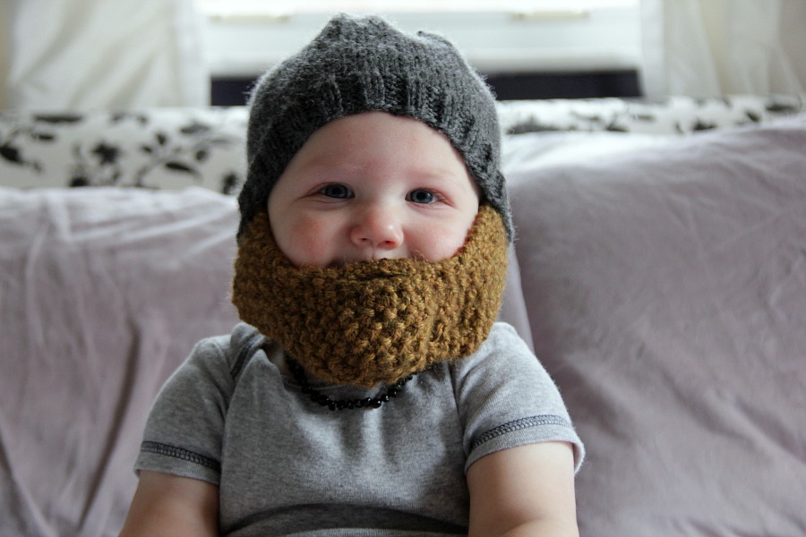 Infant hot sale beard hat