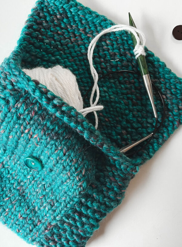 Free Knitting Pattern for Beginners: Knit a Simple Project Pouch